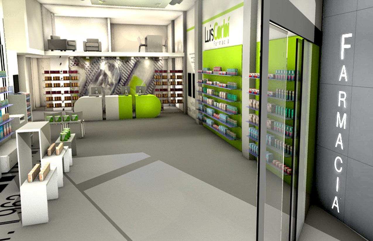 AZULAZULETE · Arquitectura e Interiorismo – Farmacia Luis Corbi, Valencia 2007