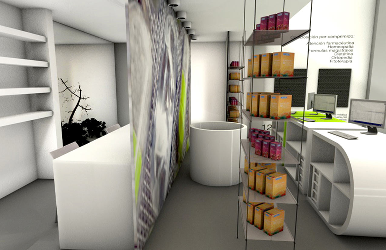 AZULAZULETE · Arquitectura e Interiorismo – Farmacia Luis Corbi, Valencia 2007